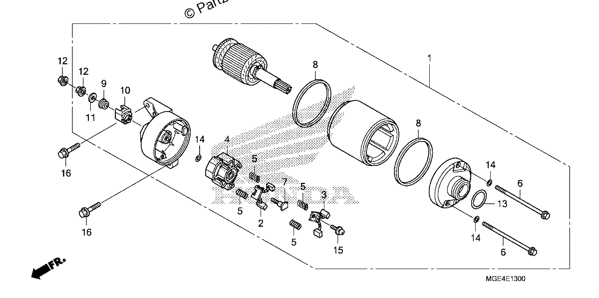 Diagrama de STARTING MOTOR