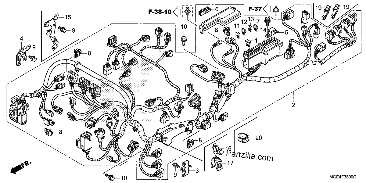 Diagrama de WIRE HARNESS