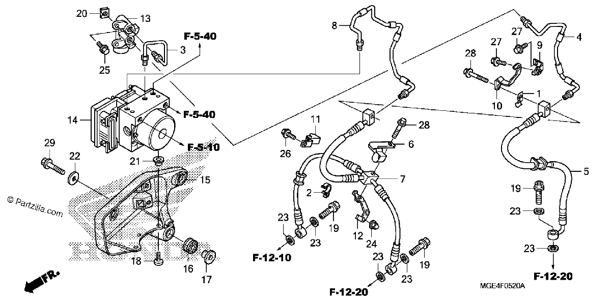 Diagrama de ABS MODULATOR