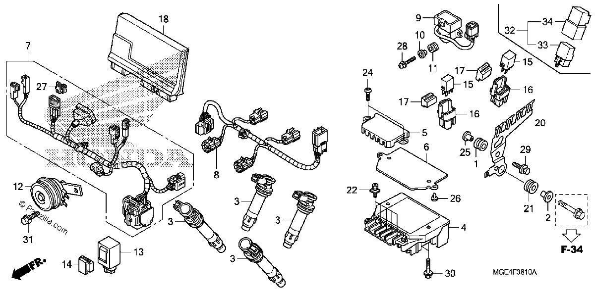 Diagrama de SUB HARNESS
