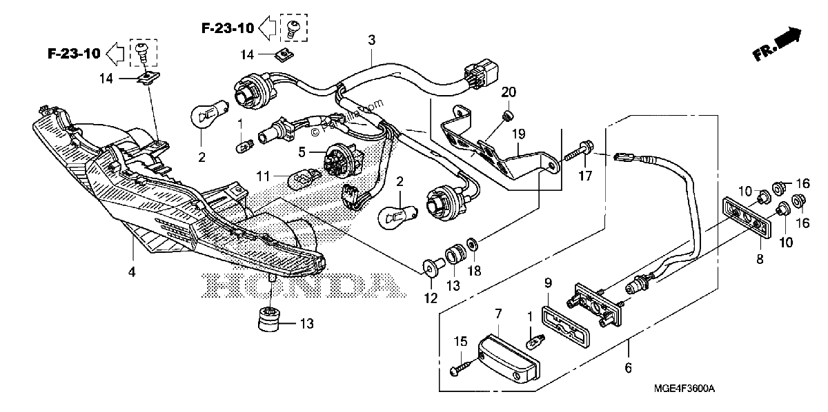 Diagrama de TAILLIGHT 1
