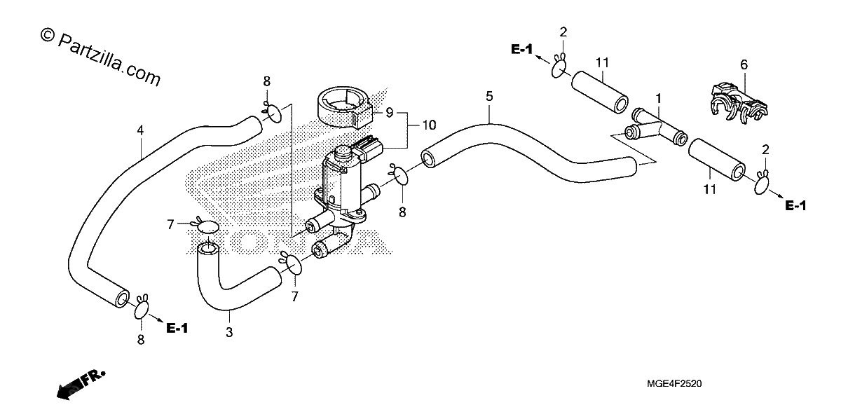 Diagrama de AIR INJECTION CONTROL VALVE