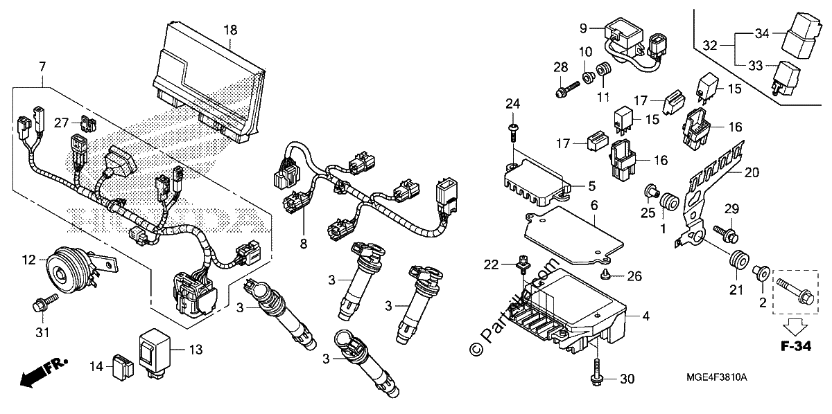 Diagrama de SUB HARNESS