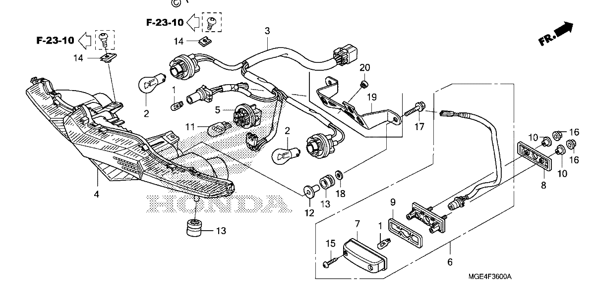 Diagrama de TAILLIGHT 1
