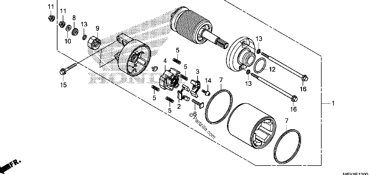Diagrama de STARTING MOTOR