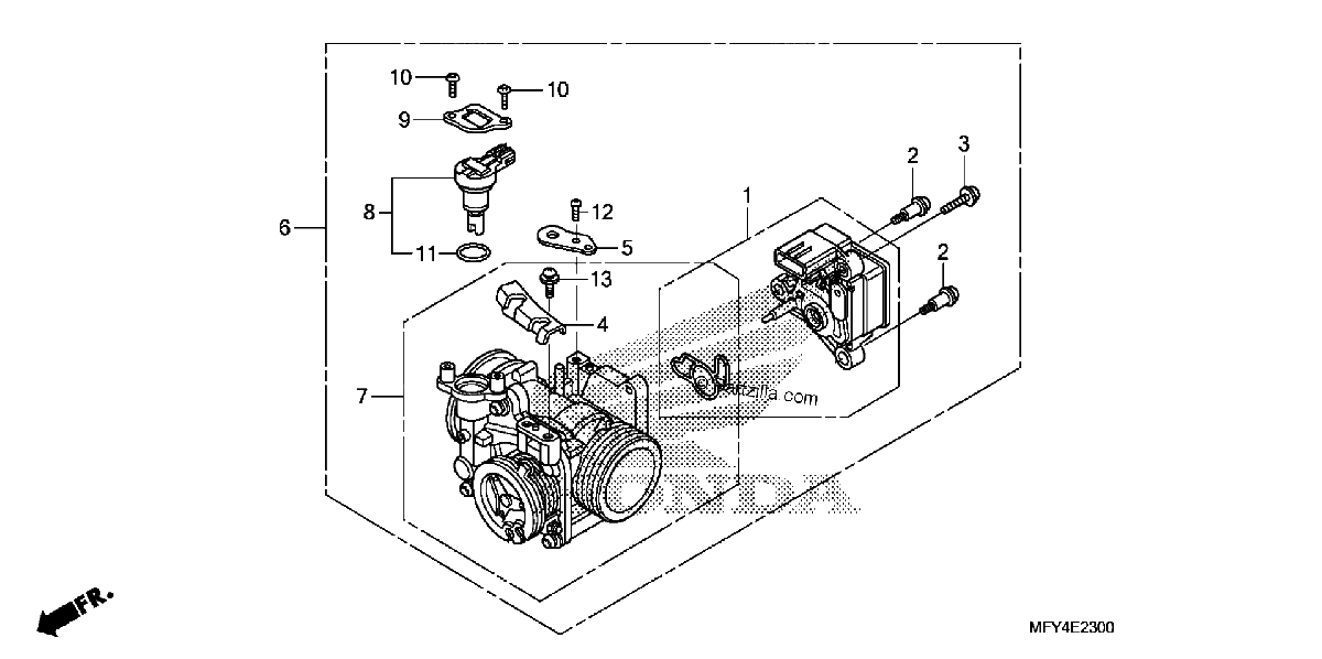 Diagrama de THROTTLE BODY
