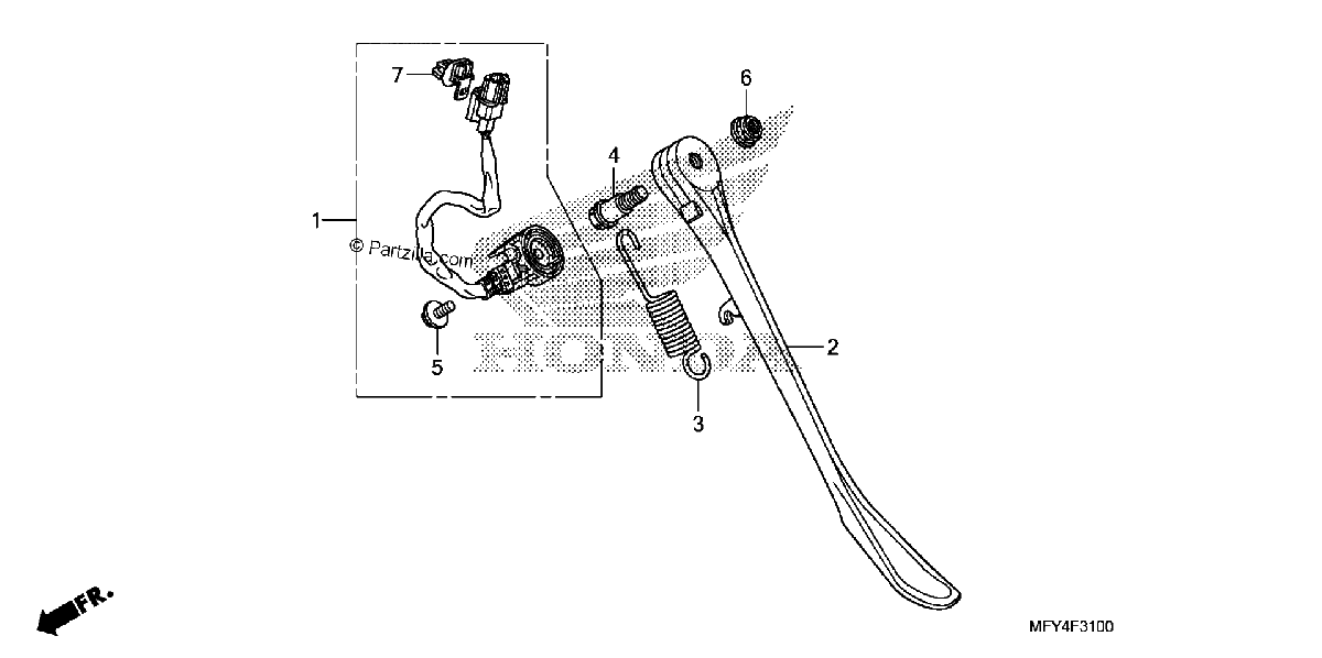 Diagrama de SIDE STAND
