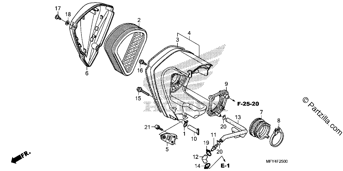 Diagrama de AIR CLEANER