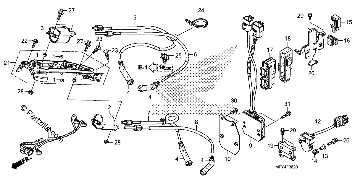 Diagrama de IGNITION COIL ECU
