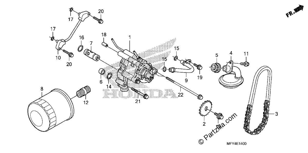 Diagrama de OIL FILTER OIL PUMP