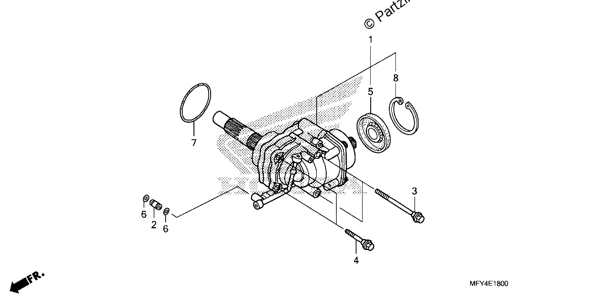 Diagrama de SIDE GEAR CASE