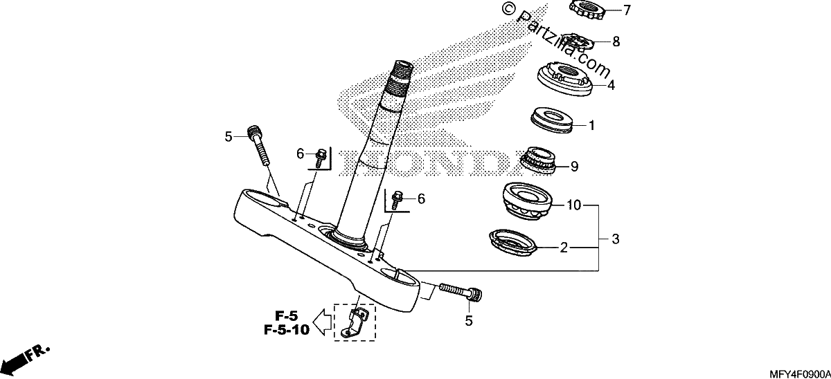 Diagrama de STEERING STEM