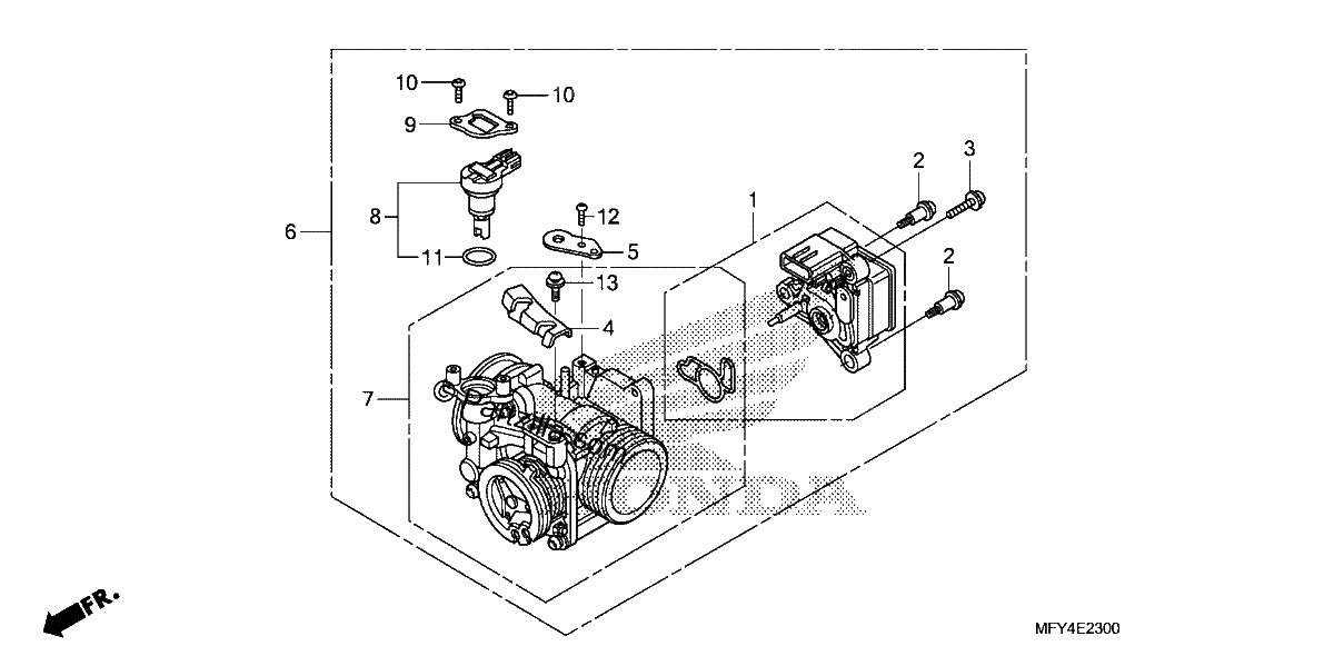 Diagrama de THROTTLE BODY