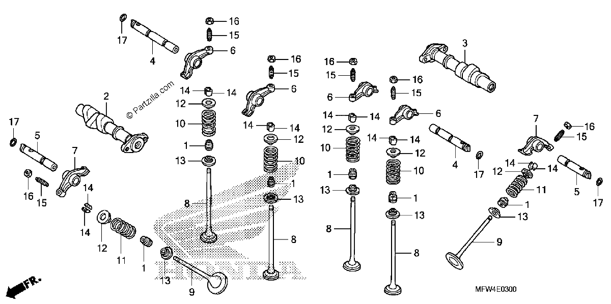 Diagrama de CAMSHAFT VALVE