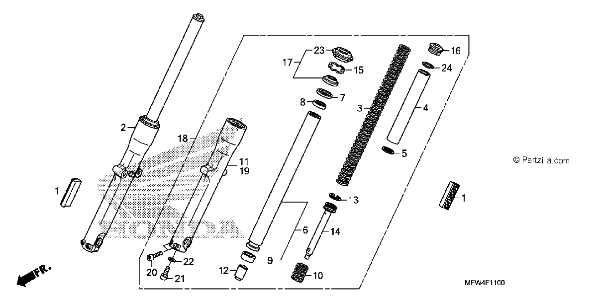 Diagrama de FRONT FORK