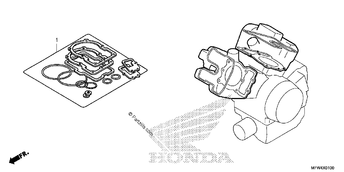 Diagrama de GASKET KIT A