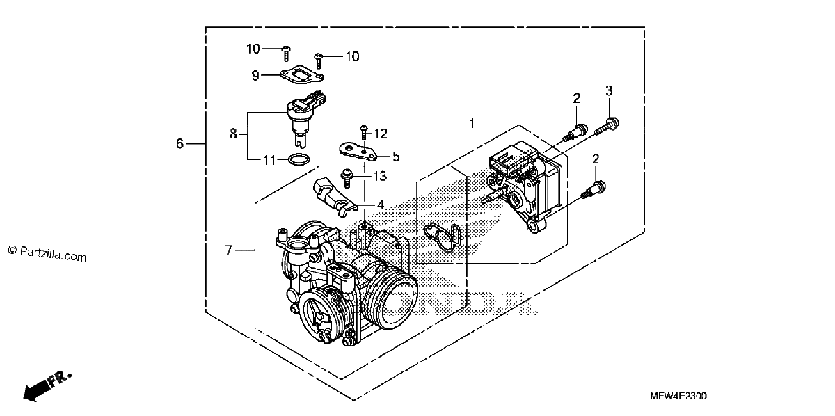 Diagrama de THROTTLE BODY