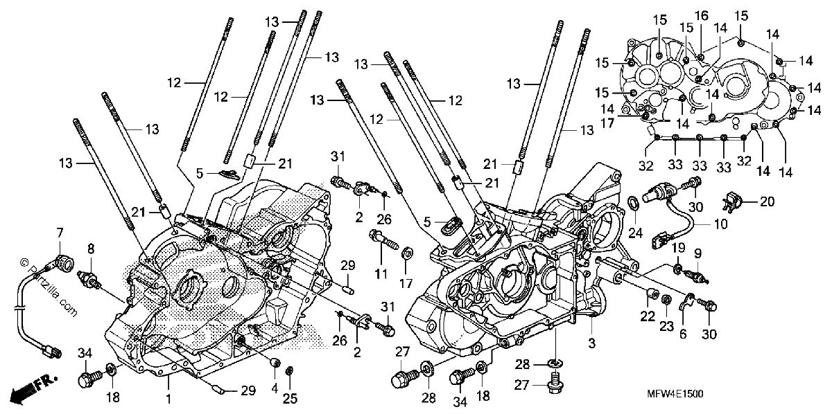 Diagrama de CRANKCASE