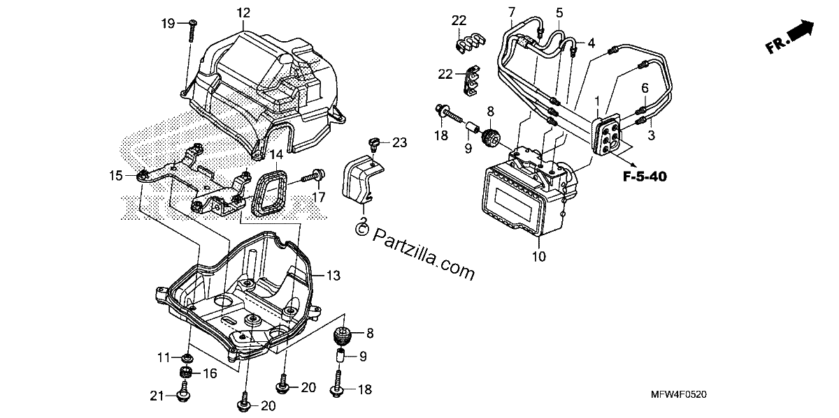 Diagrama de ABS MODULATOR