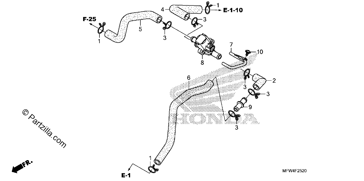 Diagrama de AIR INJECTION CONTROL VALVE