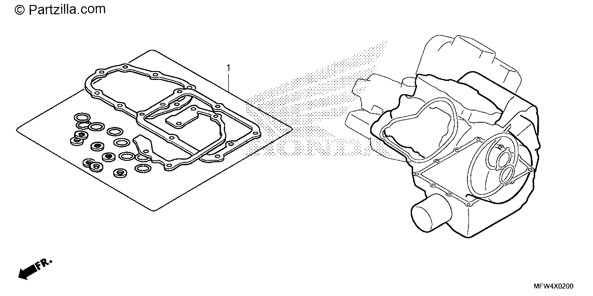 Diagrama de GASKET KIT B