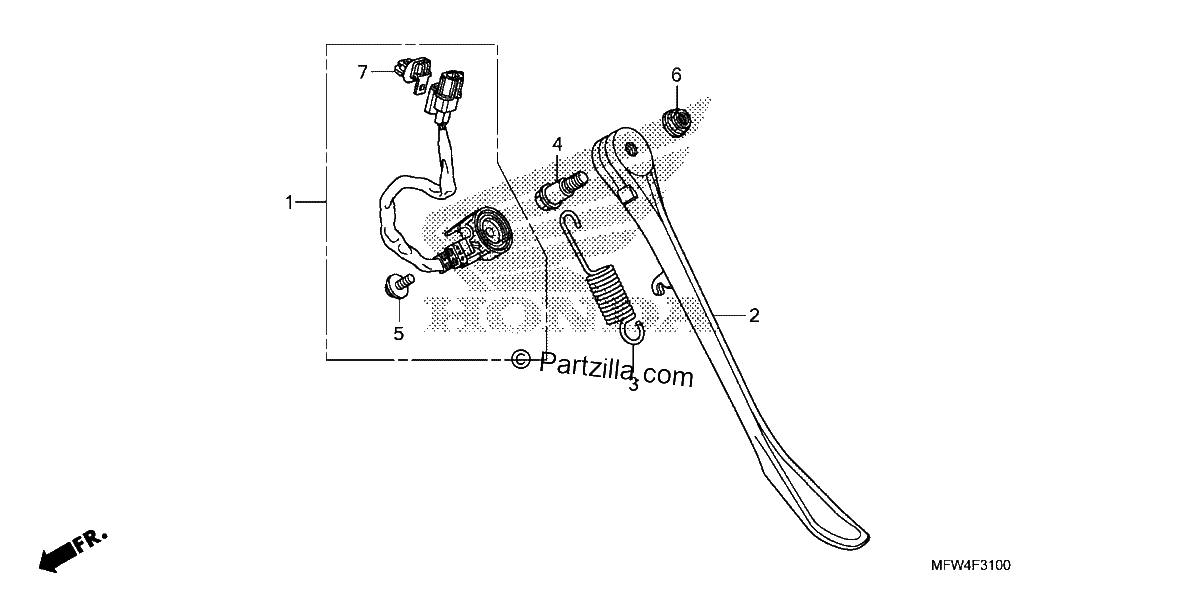 Diagrama de SIDE STAND