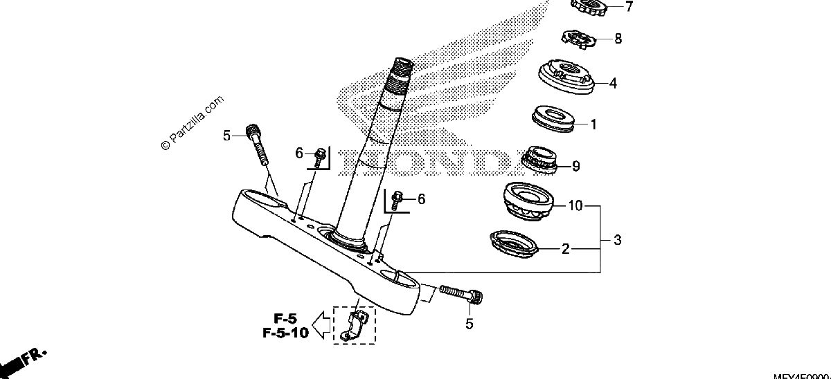 Diagrama de STEERING STEM