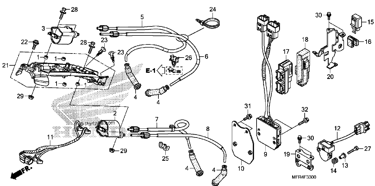 Diagrama de IGNITION COIL ECU