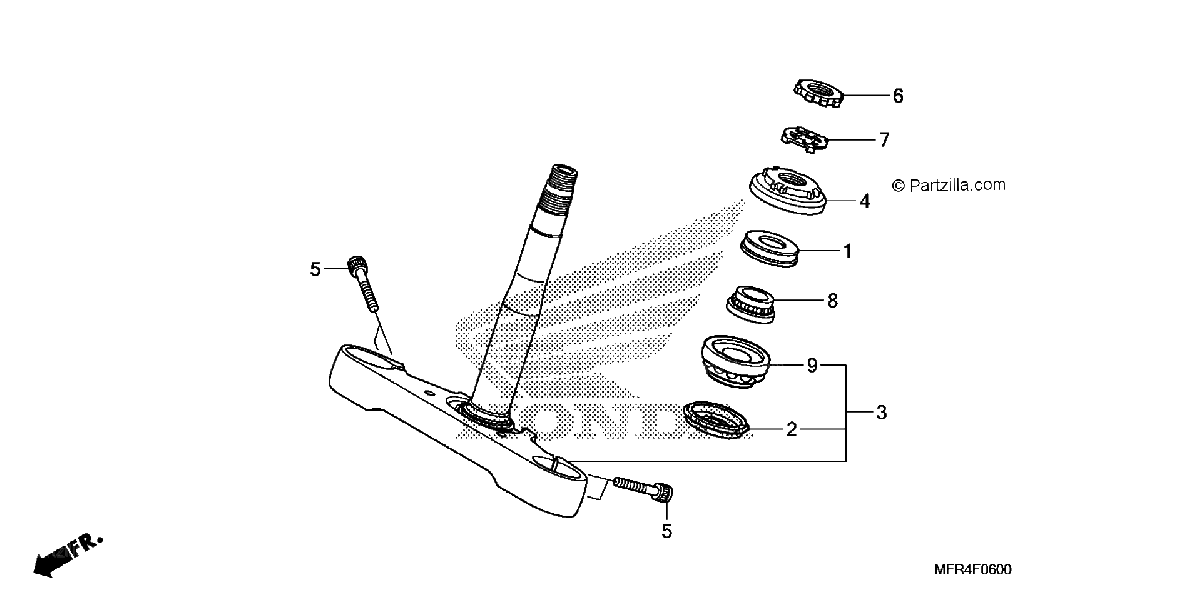 Diagrama de STEERING STEM