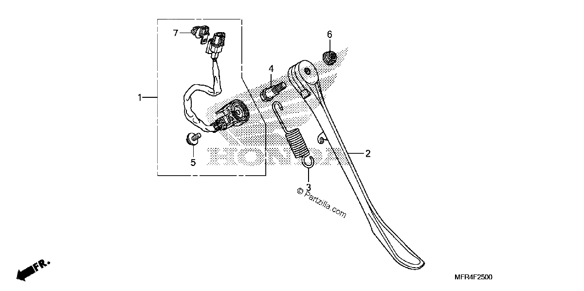 Diagrama de SIDE STAND
