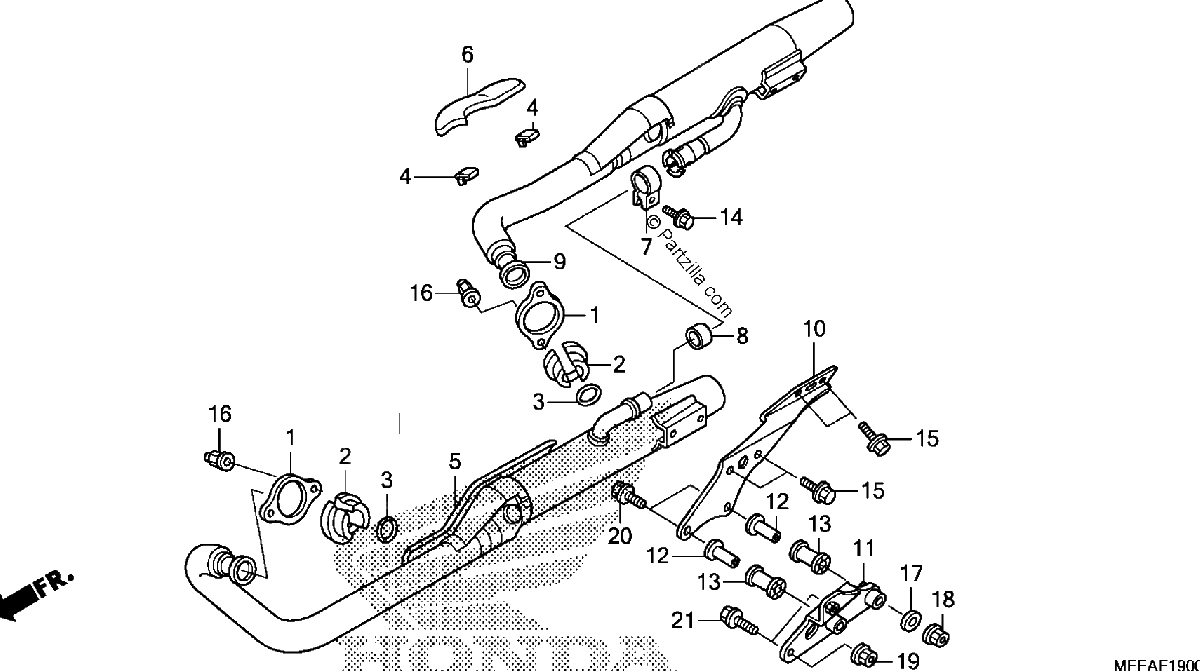 Diagrama de EXHAUST MUFFLER