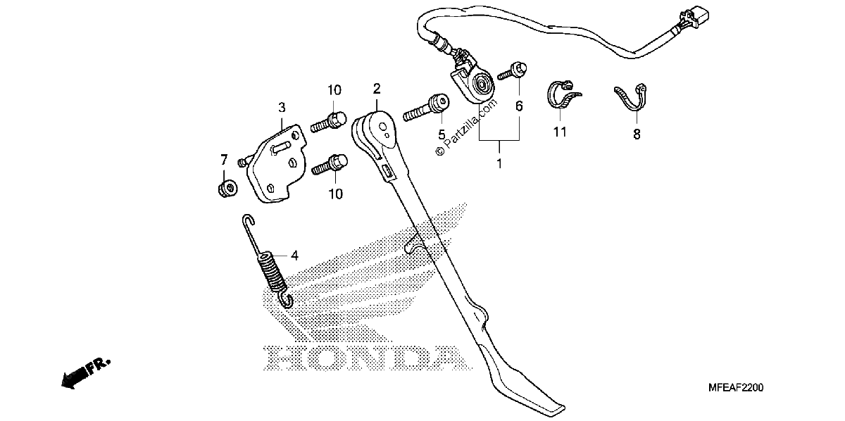 Diagrama de SIDE STAND