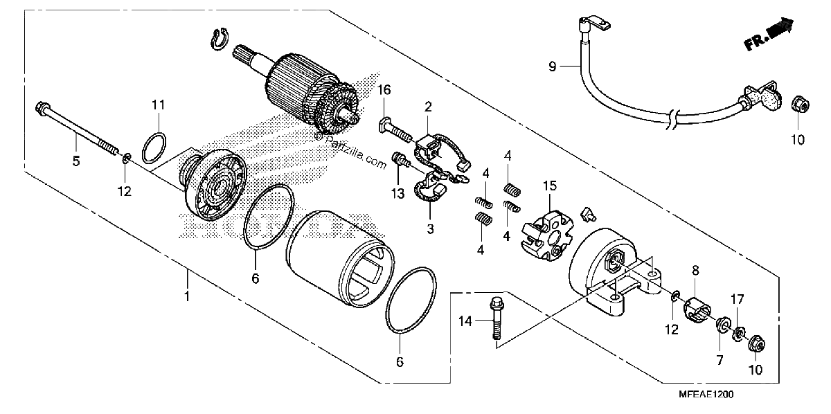 Diagrama de STARTING MOTOR