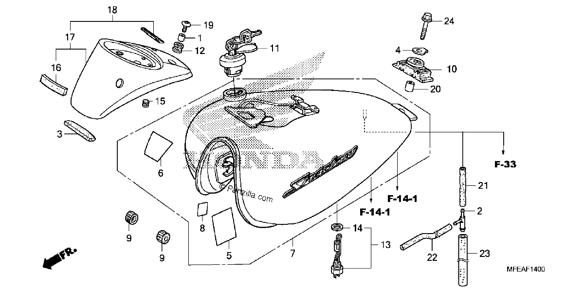 Diagrama de FUEL TANK