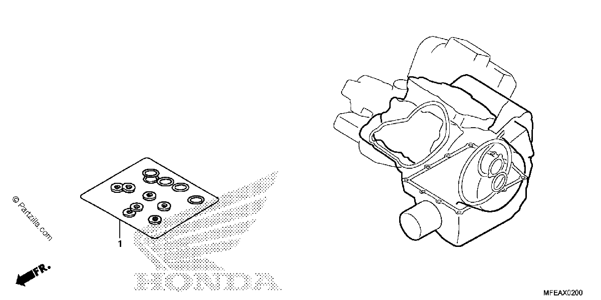 Diagrama de GASKET KIT B