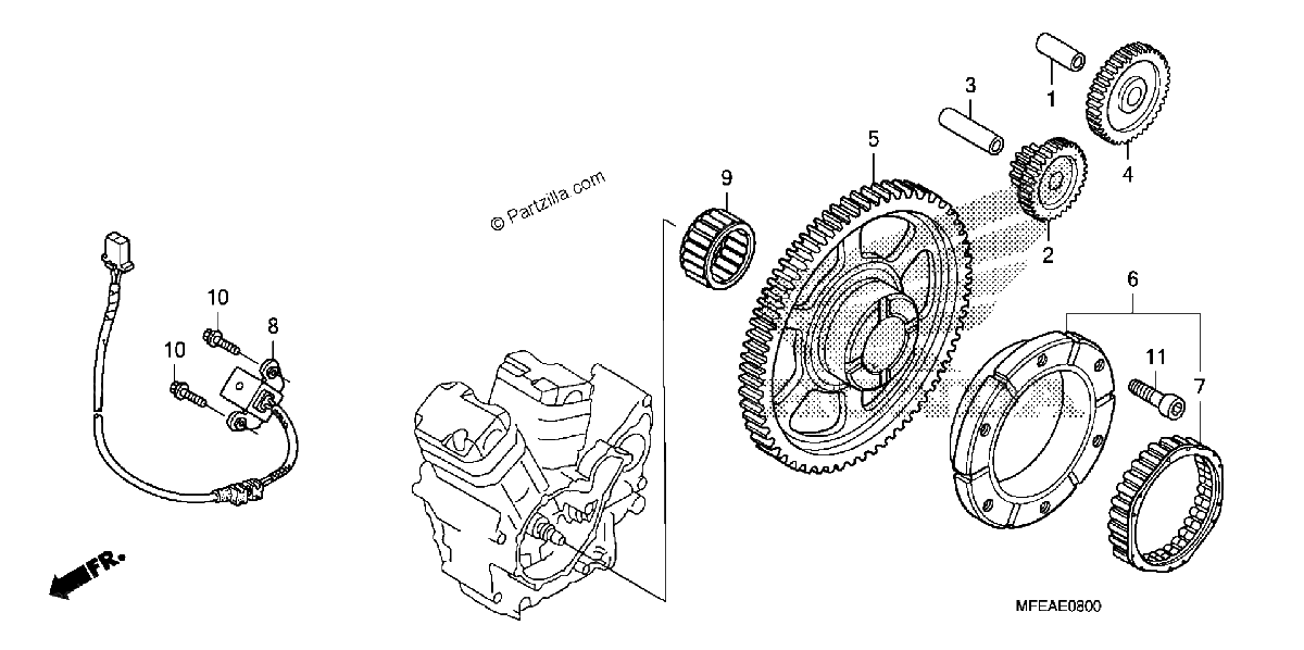 Diagrama de STARTING CLUTCH
