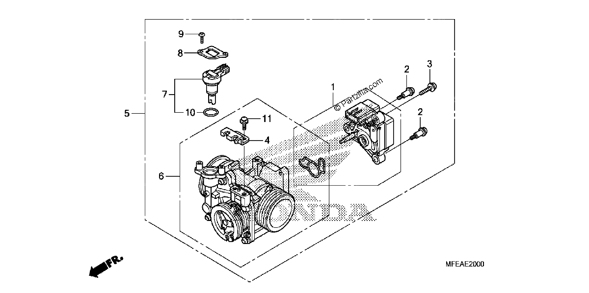 Diagrama de THROTTLE BODY
