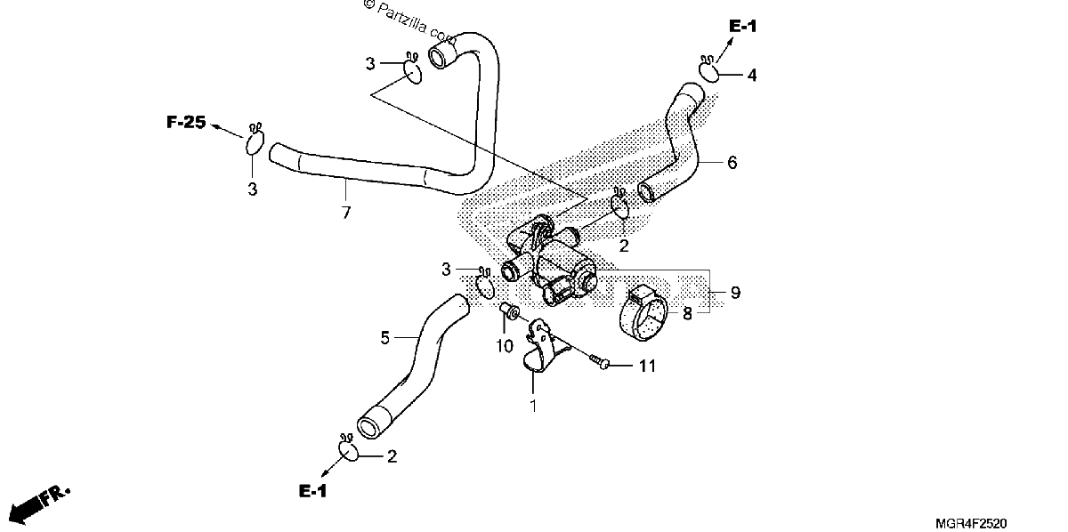 Diagrama de AIR INJECTION CONTROLVALVE