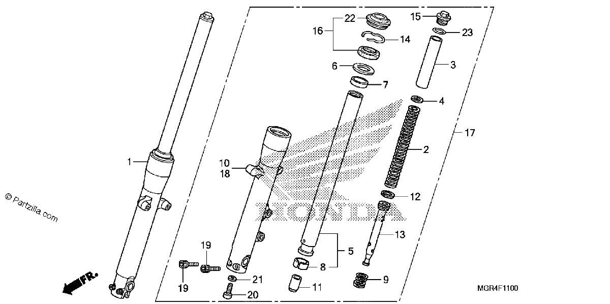 Diagrama de FRONT FORK