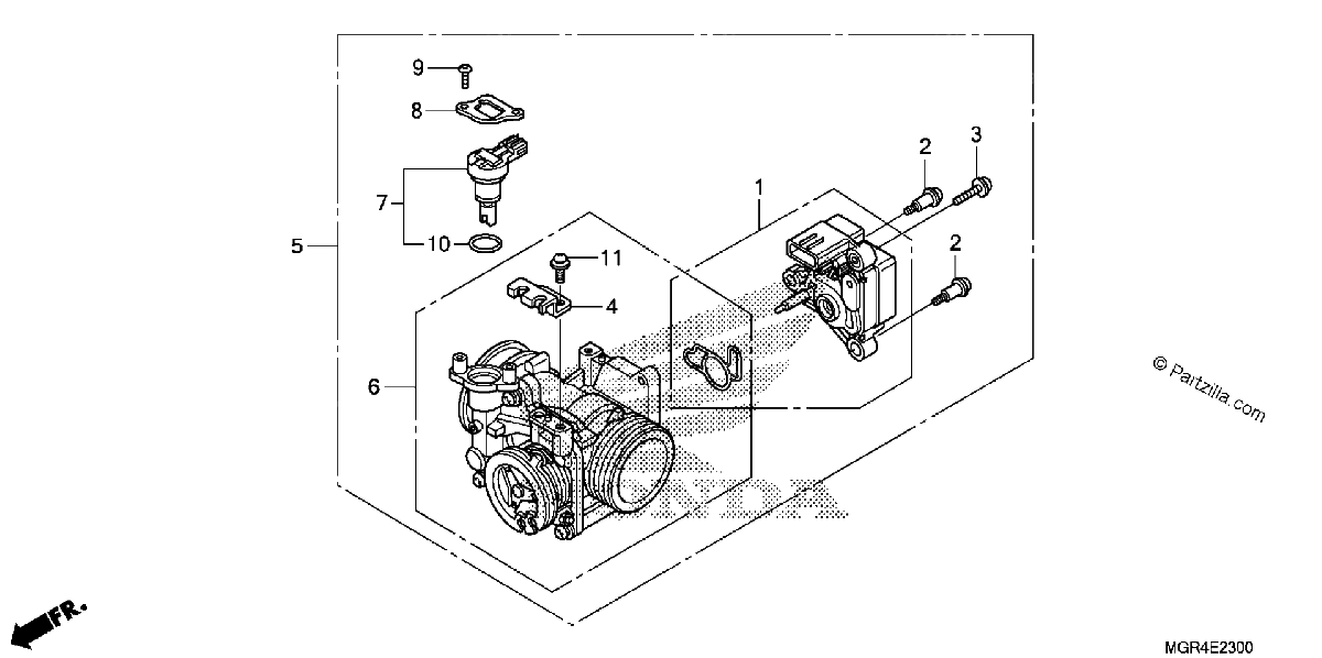 Diagrama de THROTTLE BODY