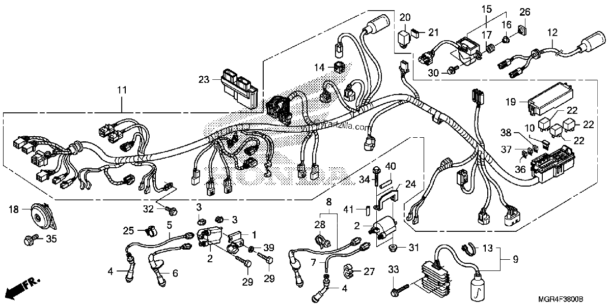 Diagrama de WIRE HARNESS