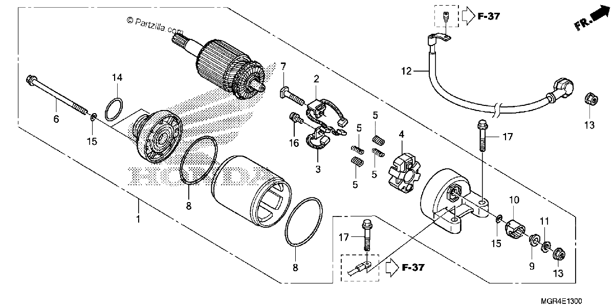 Diagrama de STARTER MOTOR