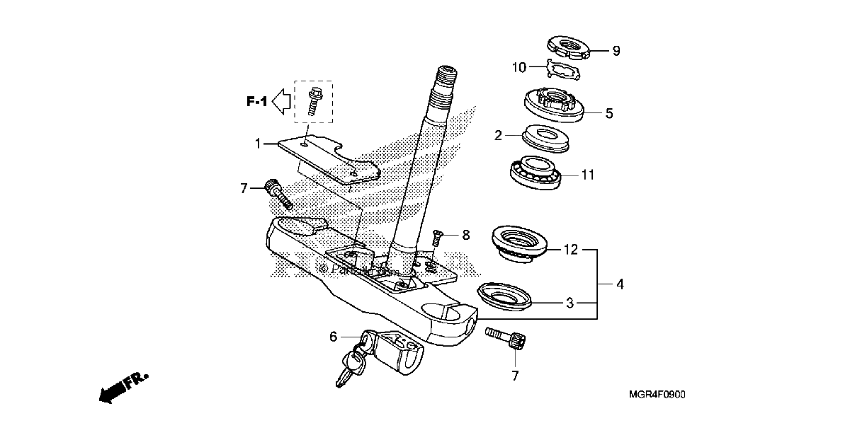 Diagrama de STEERING STEM