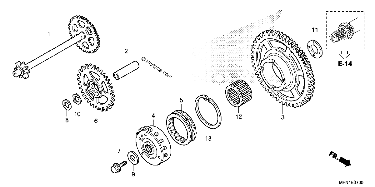 Diagrama de STARTING CLUTCH