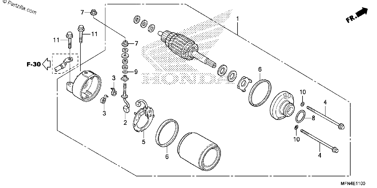 Diagrama de STARTING MOTOR