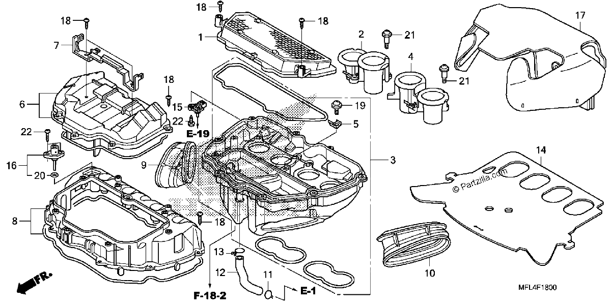 Diagrama de AIR CLEANER