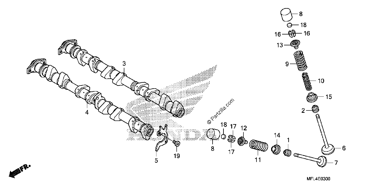 Diagrama de CAMSHAFT VALVE