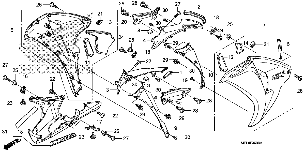 Diagrama de MIDDLE COWL
