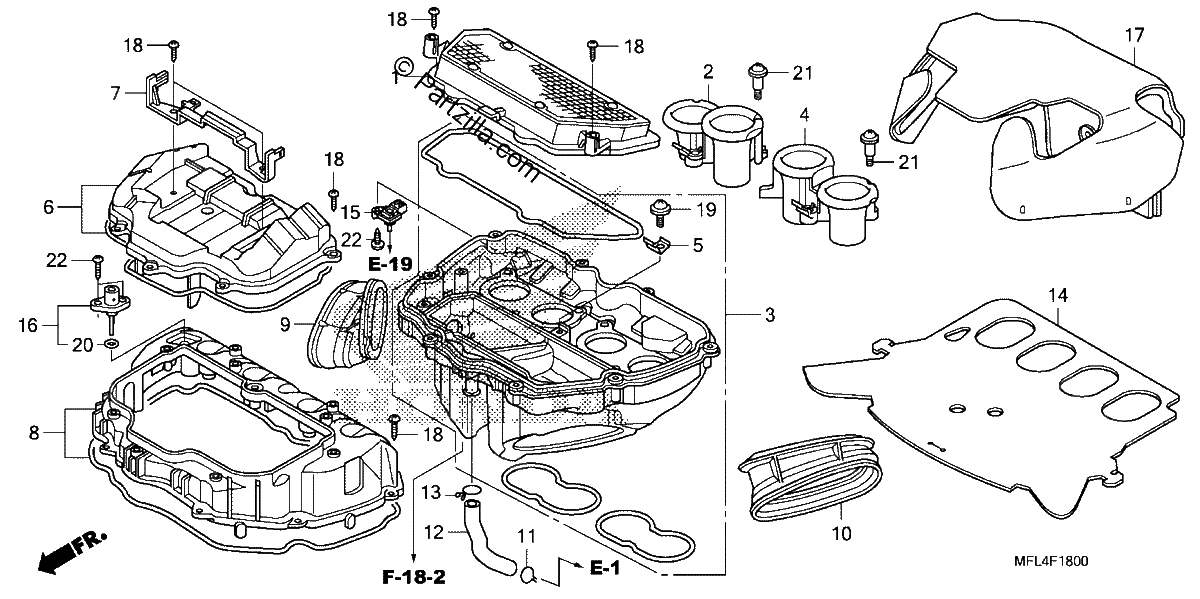 Diagrama de AIR CLEANER
