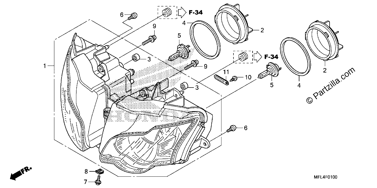 Diagrama de HEADLIGHT